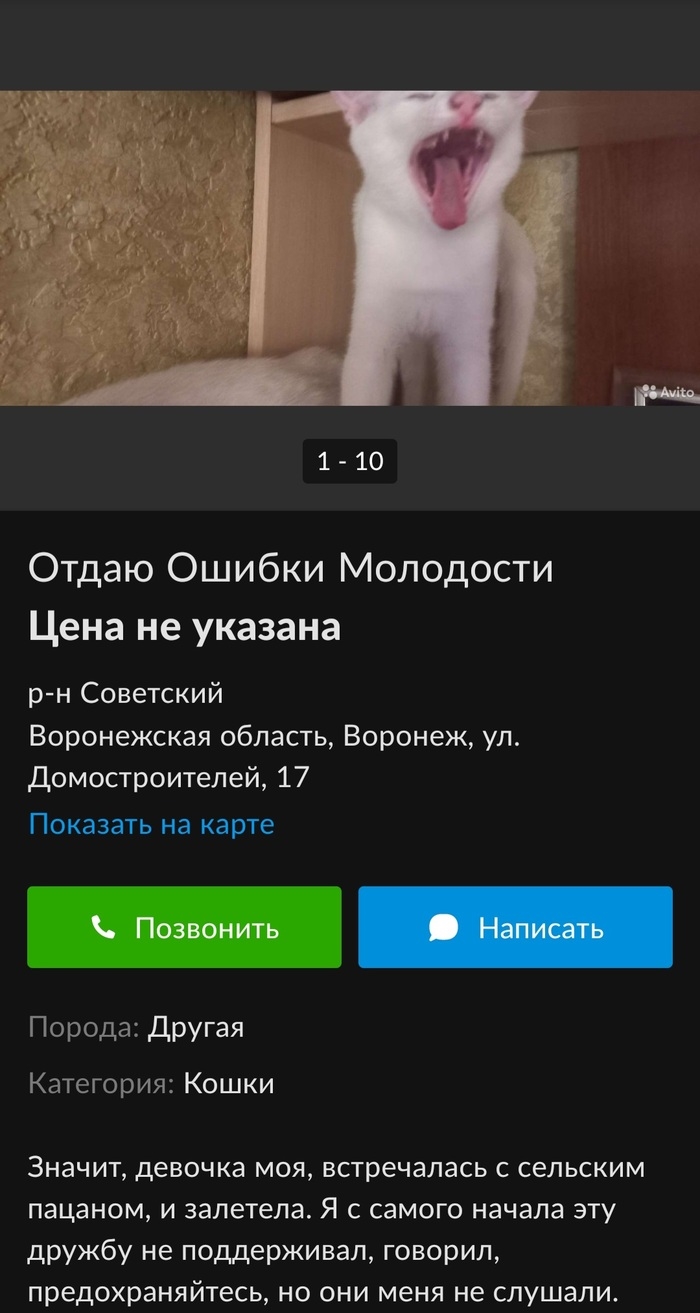 Авито воробьевка воронежская область доска бесплатных объявлений